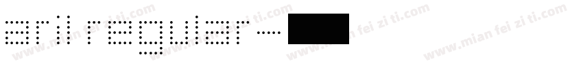 aril regular字体转换